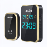 Isegenereeriv uksekella kella h&uuml;gromeeter, integreeritud ruumitemperatuur, juhtmevaba uksekella piipari video uksekell One Size must