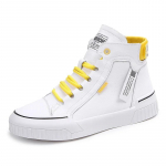 Women's High Top Sneakers Spring Autumn Women vulcanize Shoes White Flats Female Lace Up Trainers Woman Casual Shoes Ankle Boots 35