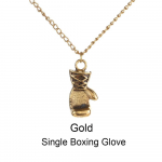 Lahe meeste poiste kingituste mood, roostevabast terasest kaelakee, poksikinda, ripats-kaelakee kett Single Boxing Glove kuld