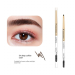 Double head Eyebrow pencil with eyebrow brush natural three-dimensional color development waterproof non-smudging eyebrow pencil lasting makeup