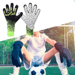 Jalgpalliv&auml;ravavahi kindad Suure j&otilde;udlusega s&otilde;rmede kaitse Jalgpalliv&auml;ravakaitse libisemiskindlad k&auml;epidemetega Jalgpallikindad