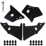 5 tk sisemised porilauad Toyota Land Cruiser Prado 03-20 porilappide pritsmekaitsete kilbi tihend koos rehvimustri s&uuml;gavuse m&otilde;&otilde;turiga 4pcs Fender Liners