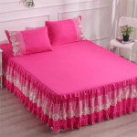 45 cm seeliku stiilis voodikate, volangpits, peen tikandiga voodi seelik, printsessi libisemisvastane voodikate 1,5/1,8/2 M voodi tolmukate 150x200cm bed skirt