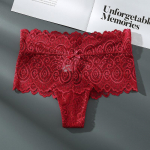 Suures suuruses naiste kolmnurga alusp&uuml;ksid Seksikas aluspesu Naiste pits keskmise v&ouml;&ouml;kohaga Euroopa suuruses aluspesu L-4XL L roosa