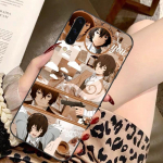 Bungou Stray Dogs telefoni&uuml;mbris Samsungile A91 A81 A73 A72 A71 A30S A20 A12 A13 A52 A53 4G 5G pehme must telefoni kaas Samsung A91