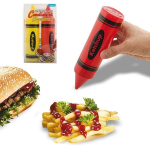 Duo de r&eacute;cipients distributeurs de sauce en forme de crayon