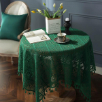Ristk&uuml;likukujuline &uuml;mmargune laudlina pitsist Makraame Vintage laudlina Shabby Chic Tikitud piklik lauakate pulmade banketi p&uuml;hade pikad &otilde;htus&ouml;&ouml;gilauad 85*85cm (210g)