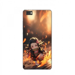 Coque Maniacase pour Huawei P8 Lite Demon Slayer Nezuko 3D art anime Manga