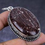 Cappuccino Jasper Gemstone 925 Steling Silver Jewelry Pendant 2.40 f0y51