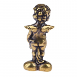 1 tk Retro vask Armastuse Jumal Cupido kuju V&auml;ikesed kaunistused Vasest ingli kujukesed T&ouml;&ouml;laua kaunistused Kodukaunistused Aksessuaarid