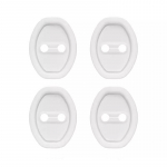 SEAMETAL autoukse amortisaator universaalne painduv lukukaitse silikoonist autoukse luku riivi katte padja lisatarvikud 4pcs