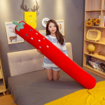 Armas silindriline k&uuml;lgmine kehapadi Pehme multikas rasedus-une jalgade haaratsiga padjad eemaldatav pestav pikk padi kingitus 160cm