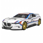 1/24 BMW 3.0 CSL Hommage R Sulamist Mudelauto M&auml;nguasi Valatud Metallist Valatud Heli ja Valgusega Autod M&auml;nguasjad Lastele S&otilde;iduk valge