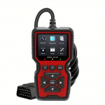 OBD2 skanneri reaalajas andmete professionaalne mehaanik OBDII diagnostikakoodilugeja t&ouml;&ouml;riist mootoritule kontrollimiseks punane