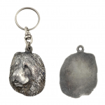 Caucasian Shepherd Dog, Caucasian Ovcharka - Silver-plated dog pendant, handbag decoration, backpack pendant by Art-Dog brand