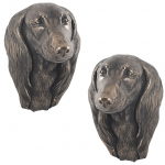 Dachshund Long-haired, Wiener dog, Badger dog - Dog statue, hanging bust, unique decoration for dog lover by Art-Dog brand