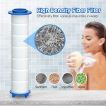 10 tk Asendusdu&scaron;ifiltri kassett Du&scaron;iveefilter Eemalda kloori/fluoriidi/kare vesi enamiku k&auml;eshoitavate du&scaron;ipeade jaoks 10PCS