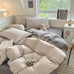 &Uuml;hev&auml;rviline tavaline neljaosaline komplekt, tekikate, tekikate, voodipesu, voodipesu, &uuml;li&otilde;pilaste &uuml;hiselamu &uuml;hekordne kolmeosaline komplekt 1.5m bed