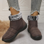 mood 2024 Uued Veekindlad Lumesaapad Naistele K&uuml;&uuml;likukarvased Soojad Talvesaapad Naistele Takjakinnitusega Paks Pl&uuml;&uuml;sist Puuvillased Kingad Suur Suurus 43 35 tumepruun v&auml;rv