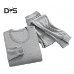 2tk/komplekt Meeste koduriiete &uuml;likond O-kaelaga pikkade varrukatega topsid, elastne v&ouml;&ouml;koht pikkade p&uuml;kste komplekt, &uuml;hev&auml;rviline &otilde;huke pidžaamakomplekt XL hall