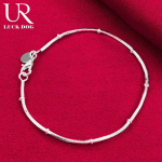 925 Sterling h&otilde;bedane Snake kett k&auml;ev&otilde;ru Moodsad pulmaehted 20CM