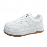 Fashion White Shoes Naiste paksu tallaga spordi- ja vabaajajalatsid 36 valge