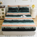 Lilletr&uuml;kis Deep Pocket kuninganna voodilinade komplekt - 3 arvutit pehmest mikrokiust kuninganna voodilinad Deep Pocket pleekimiskindlad voodipesu linad ja padjap&uuml;&uuml;rid 100x200+25cm+2 pillowases