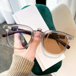 Trendikad naiste meeste p&auml;ikeseprillid l&uuml;hin&auml;gelikkusele Prillid Vintage kandilise raamiga fotokroomsed miinusprillid Anti Blue Light prillid 0