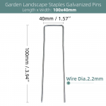 10 tk U-kujulised tsingitud maapinna ankrud vaia tihvtid tihvtid muru talu kinnitamiseks m&auml;tas umbrohut&otilde;kke maastik murukangas v&otilde;rk