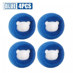 8/6/4 tk Magic Laundry Ball Kit Korduvkasutatavad riided Juuksepuhastus T&ouml;&ouml;riist Lemmikloomade karvade eemaldaja Pesumasin Kassi Koera karvap&uuml;&uuml;dja ​​Pesupall 4Pcs sinine