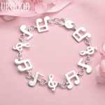 925 h&otilde;bedast ripatsiga keti k&auml;ev&otilde;ru Mood Pulmaehted 20CM