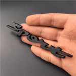 Metallist 3D-kleebis Chrome H&otilde;bedane/must-kuld-punane Autode pagasiruumi v&otilde;idus&otilde;idu SPORT Word Letter Logo Embleem M&auml;rgi kleebis must