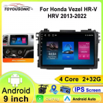 Android Carplay Auto Stereo 9 Honda Vezel HR-V HRV XRV 2013 - 2020 jaoks Automaailma Autode Multimeediapleier GPS-navigatsioon DSP 4-core 2GB+32GB