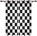 Ruuduline Chevron Aknakardinad, Kollane ja Hall, Elutuba, Vannituba, Kodu K&ouml;&ouml;gi Dekoor 50W160H(CM)x2Panel&Grommet Top