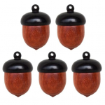 1/5 tk mini tammet&otilde;rude hoiukarp t&auml;ispuidust tabletikarp kaasaskantav roosipuust tammet&otilde;rude tablettide hoiukarp konteineri korraldaja suletud purk A