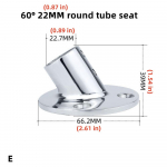 Marine 316 90 kraadi &uuml;mmargune toru iste 30 60 kraadi teki k&auml;sipuu piirded fikseeritud iste Meremarkiisi tarvikud E