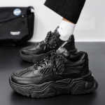 Meeste naiste paksud tossud, mood, mitmek&uuml;lgsed nahast vabaajaspordijalatsid summutavad kulumiskindlad treeningjalatsid Zapatillas Mujer 39 valge