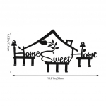 1 tk mitmeotstarbelised SWEET HOME konksud &ndash; ideaalsed v&otilde;tmete korrastamiseks. Mitmek&uuml;lgsed metallist seinakinnituskonksud kodukaunistuseks helehall v&auml;rv