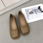 Mood naiste lamedad kingad Prantsuse must kandiline varvas Mary Jane &uuml;ksikud kingad 2024 Uued pehmest nahast kingad Lamedad naiste kingad Loafers KLEIT 35 khaki