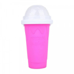 2024 Summer Magic Slushy Maker Squeeze Cup Kodune piimakokteil Maker Cooling Cup Squee Ise ise pere jaoks roosa