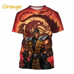 Suvine kuum m&uuml;&uuml;k Mortal Kombat m&auml;ng 3D-tr&uuml;kiga T-s&auml;rk l&uuml;hikeste varrukatega t&auml;navastiilis lahe meeste vabaaja T-s&auml;rk tees mees t&auml;navar&otilde;ivad XXXL