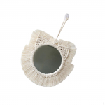 Macrame rippuva seinapeegli fotorekvisiit, kaunistus, Boho jaoks