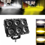 1/2tk mootorratta esitulede LED-kohtvalgusti kahev&auml;rviline valge kollane universaalsed lisaudutuled 1pcs