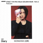 ATEEZ 11. minialbum Golden Hour Pt.2 To Diary For Ver Photocard Postkaart Seonghwa - Diary Postcard