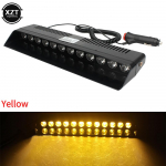 Auto vilkuvate tulede lamp 12 LED-i punane/sinine/merevaigukollane/kollane/valge politsei led-vilku avarii-hoiatustuli autole 12V 12W