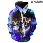 3D Anime Dragon Ball Dragon Ball Super digitaalne printimine kapuutsiga kapuutsiga kampsun meeste ja naiste t&auml;iskasvanutele m&otilde;eldud lasteriided 2XL