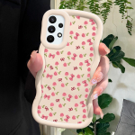 V&auml;rvitud mustriga Big Wave Edge pehmest silikoonmaterjalist Macaron telefoni&uuml;mbris, p&otilde;rutuskindel kaitsev kummist korpus Samsung Xiaomi Poco Redmi jaoks Samsung A30 must