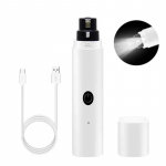 Elektrilised k&uuml;&uuml;nel&otilde;ikurid koerte k&uuml;&uuml;nefreeside jaoks Laetav USB-laadimine LED-valgusti Lemmiklooma vaiksed kassik&auml;pad k&uuml;&uuml;nehooldusvahendid valge