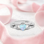 Mitmev&auml;rvilised s&uuml;damekujulised opaalh&otilde;bedased vabaajas&otilde;rmused naistele 5 plaatina