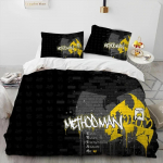 3D Wu T-TANG Klannide Seeria Silt Tekk Voodipesukomplekt, Tekikott Voodikomplekt Tekikate Padjap&uuml;&uuml;r, King Queen Suuruses Voodipesukomplekt Lastele US Twin 172x218cm
